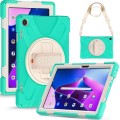 Shockproof Pancerne Etui z Paskiem, Uchwytem do Lenovo Tab M10 10.1 3 generacji miętowe