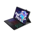 Czarne Etui z Podświetlaną Klawiaturą do Lenovo Tab M10 Plus 10.6 3 gen