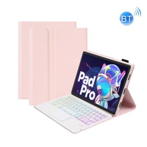 Różowe Etui z Podświetlaną Klawiaturą  do Lenovo Tab M10 Plus 10.6 3 gen