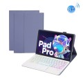 Fioletowe Etui z Podświetlaną Klawiaturą do Lenovo Tab M10 Plus 10.6 3 gen