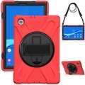 Mocne Pancerne Etui z Uchwytem do Lenovo Tab M10 HD Gen 2 czerwone