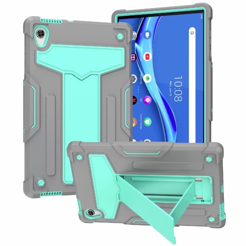 Pancerne Etui z Podstawką do Lenovo Tab M10 HD Gen 2 szaro-zielone