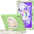 Shockproof Pancerne Etui z Paskiem, Uchwytem do Lenovo Tab M10 Plus 10.6 3 gen zielone