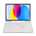 Niebieskie Etui Podświetlana Klawiatura TouchPad do iPad 10.9 2022