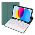 Zielone Etui Podświetlana Klawiatura TouchPad do iPad 10.9 2022