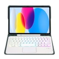 Zielone Etui Podświetlana Klawiatura TouchPad do iPad 10.9 2022