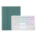 Zielone Etui Podświetlana Klawiatura TouchPad do iPad 10.9 2022