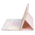 Różowe Etui Podświetlana Klawiatura TouchPad do iPad 10.9 2022