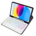 Złote Etui Podświetlana Klawiatura TouchPad do iPad 10.9 2022