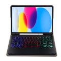 Czarne Etui Podświetlana Klawiatura TouchPad do iPad 10.9 2022