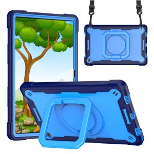 Shockproof Pancerne Etui z Uchwytem do Lenovo Tab M10 Plus 10.6 3 gen niebieskie