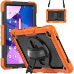 Shockproof Pancerne Etui z Paskiem, Uchwytem do Lenovo Tab M10 Plus 10.6 3 gen orange