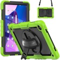 Shockproof Pancerne Etui z Paskiem, Uchwytem do Lenovo Tab M10 Plus 10.6 3 gen zielone