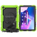 Shockproof Pancerne Etui z Paskiem, Uchwytem do Lenovo Tab M10 Plus 10.6 3 gen zielone