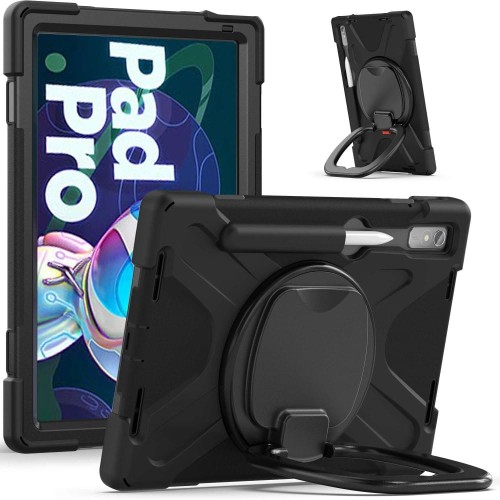 Shockproof Pancerne Etui z Uchwytem do Lenovo Pad Pro 2022 czarne