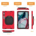 Shockproof Pancerne Etui z Uchwytem do Lenovo Pad Pro 2022 czerwone