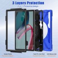 Shockproof Pancerne Etui z Uchwytem do Lenovo Pad Pro 2022 niebieskie