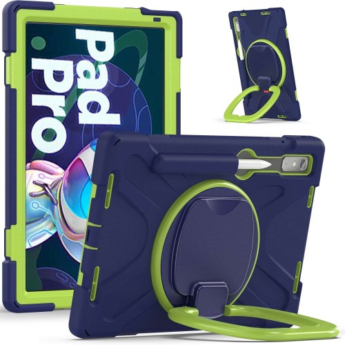 Shockproof Pancerne Etui z Uchwytem do Lenovo Pad Pro 2022 granatowe