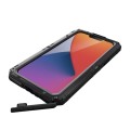 Pancerne Etui Antywstrząsowe Metal Silikon Szkło do iPhone 14 czarne