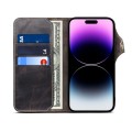 Denior Skórzane Etui Pokrowiec do iPhone 14 Pro Max czarny