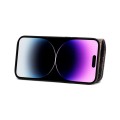 Denior Skórzane Etui Pokrowiec do iPhone 14 Pro Max czarny