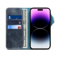 Denior Skórzane Etui Pokrowiec do iPhone 14 Pro Max granatowy