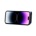 Denior Skórzane Etui Pokrowiec do iPhone 14 Pro Max granatowy