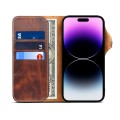 Denior Skórzane Etui Pokrowiec do iPhone 14 Pro Max brązowy