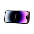 Denior Skórzane Etui Pokrowiec do iPhone 14 Pro Max bordowy