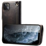 Denior Skórzane Etui Pokrowiec do iPhone 14 czarny