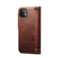 Denior Skórzane Etui Pokrowiec do iPhone 14 brązowy