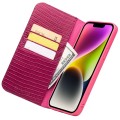 QIALINO Eleganckie Skórzane Etui do iPhone 14 różowe