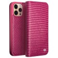 QIALINO Eleganckie Skórzane Etui do iPhone 14 Pro Max różowe