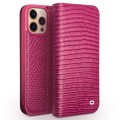 QIALINO Eleganckie Skórzane Etui do iPhone 13 Pro Max różowe