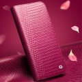 QIALINO Eleganckie Skórzane Etui do iPhone 13 Pro różowe