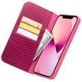 QIALINO Eleganckie Skórzane Etui do iPhone 13 różowe