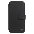 QIALINO Eleganckie Skórzane Etui do iPhone 13 Mini czarne