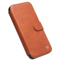 QIALINO Eleganckie Skórzane Etui do iPhone 13 Mini brązowe