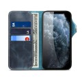 Denior Skórzane Etui Pokrowiec do iPhone 13 Pro granatowe