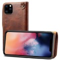 Denior Skórzane Etui Pokrowiec do iPhone 11 Pro Max brązowe