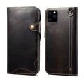 Denior Skórzane Etui Pokrowiec do iPhone 11 Pro Max czarne