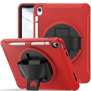 Pancerne Etui Obudowa z Uchwytem do iPad 10.9 2022 czerwone