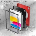 Pancerne Etui Obudowa z Uchwytem do iPad 10.9 2022 czerwone