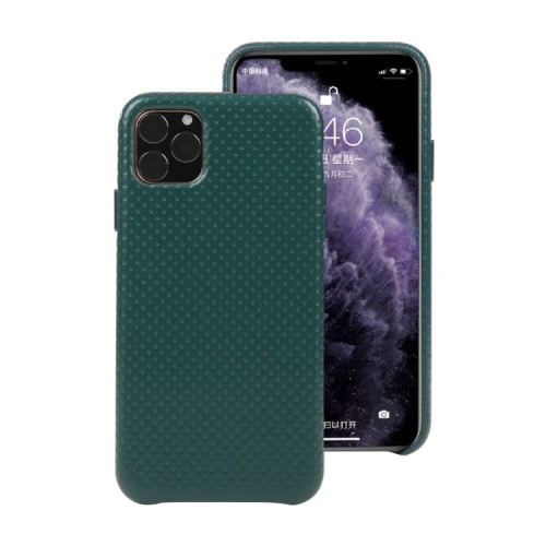 Skórzane Etui Plecki Obudowa do iPhone 11 Pro Max zielone