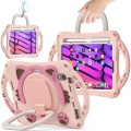 Różowe Pancerne Etui Dla Dzieci z Uchwytem Paskiem do iPad Mini 6