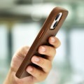iCarer Skórzane Etui Plecki Obudowa Magsafe do iPhone 13 brązowe jasne