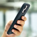 iCarer Skórzane Etui Plecki Obudowa Magsafe do iPhone 13 niebieskie