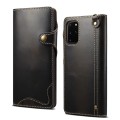 Denior Skórzane Etui Pokrowiec do Samsung Galaxy S20 Ultra czarny