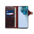 Denior Skórzane Etui Pokrowiec do Samsung Galaxy S20 Plus bordowe