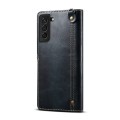 Denior Skórzane Etui Pokrowiec do Samsung Galaxy S22 5G niebieskie